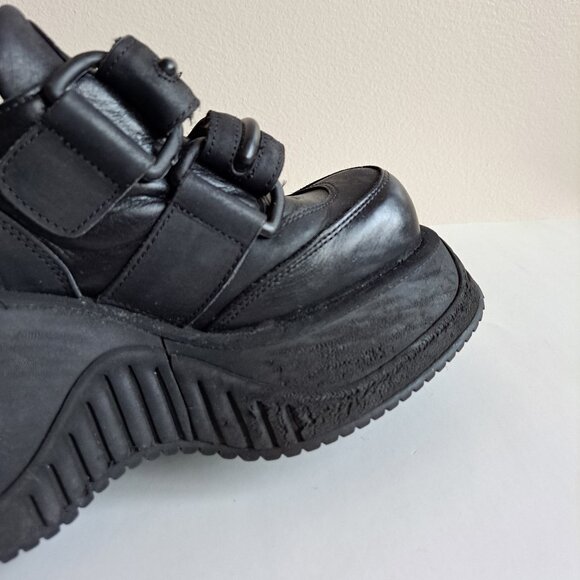 Destroy Vintage Rare Platform Black Shoes Boots Size 36 / US 6 - Picture 14 of 16